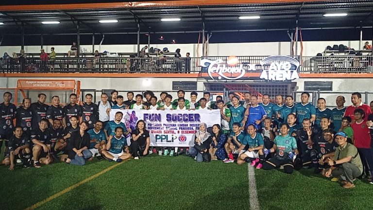 Lewat Pertandingan Sepak Bola, Karyawan PPLi dan Indocement Jalin Silaturahim