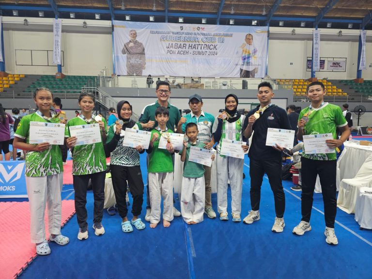 Hari Pertama Piala Gubernur Jabar 2023, Tim Taekwondo Kabupaten Bogor Panen Medali