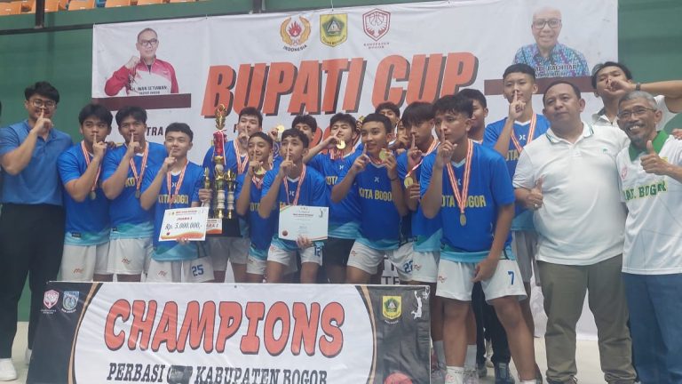 Tumbangkan Kabupaten Bogor, Basket Kota Hujan Kampiun Bupati Cup 2023
