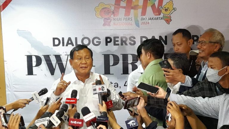 Prabowo Bicara Kebebasan Pers dan Ekonomi Pancasila