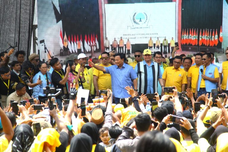 Dihadapan Ribuan Simpatisan, Prabowo Target Raihan Suara 90 Persen di Kabupaten Bogor