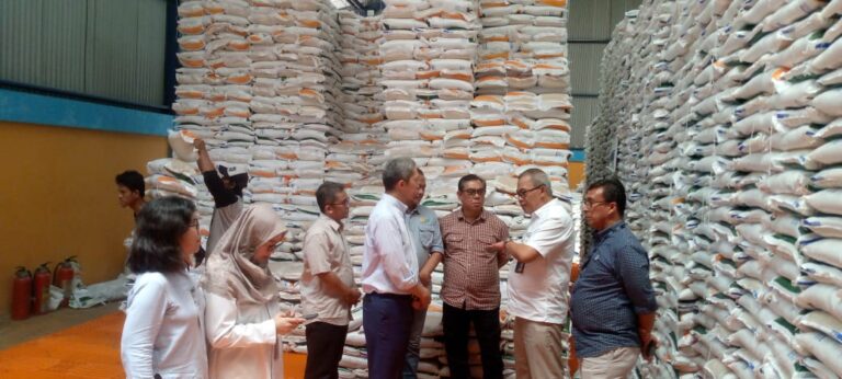Wakil Walikota Cek Stok Beras di Bulog Dramaga