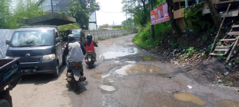 Jalan Duta Berlian Dibiarkan Berlubang Dikeluhkan Pengendara