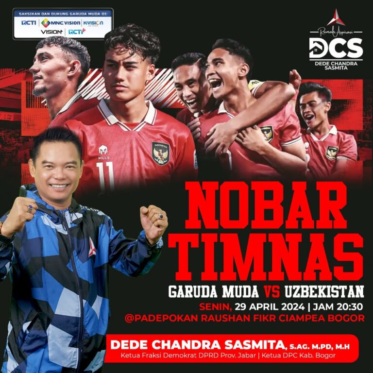 Euforia Warga Kabupaten Bogor Gelar Nobar Semifinal Timnas di Piala Asia 2024