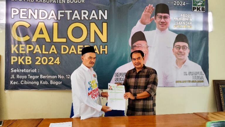 Siap Maju di Pilbup Bogor, Sulhajji Jompa Kembalikan Berkas Formulir ke DPC PKB