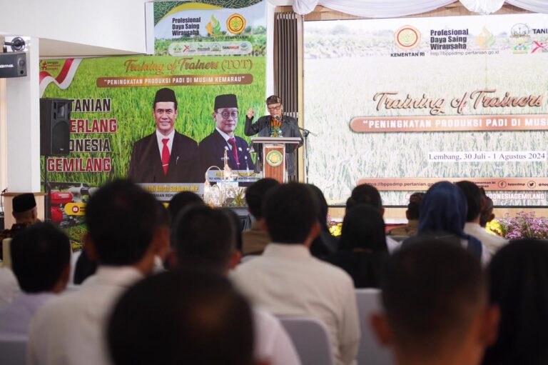 Tingkatkan Produksi Padi Musim Kemarau, Kementan Latih Widyaiswara, Dosen, Guru dan Penyuluh Pertanian