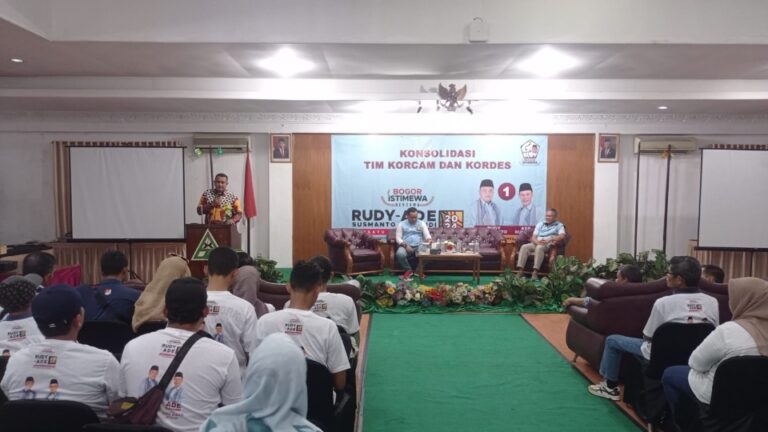 Hadiri Konsolidasi, Rudy Susmanto : Saya Ditugaskan Mengentaskan Kemiskinan dan pendidikan di Kabupaten Bogor