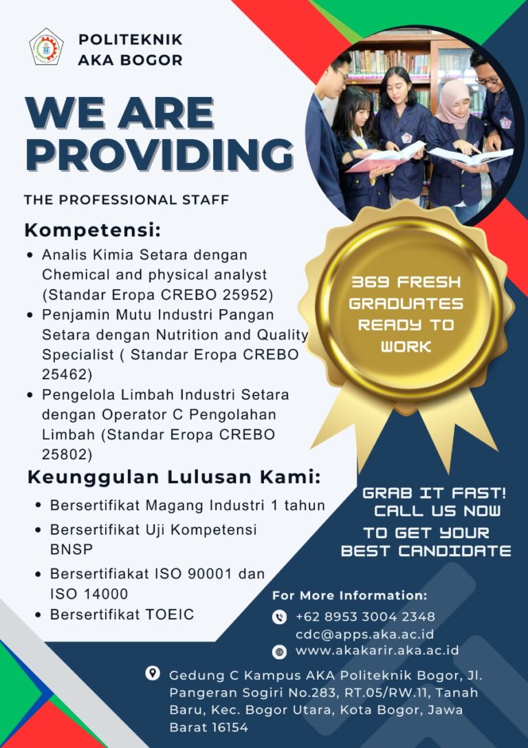 Lulusan Politeknik AKA Bogor Siap Menggebrak Industri Dunia