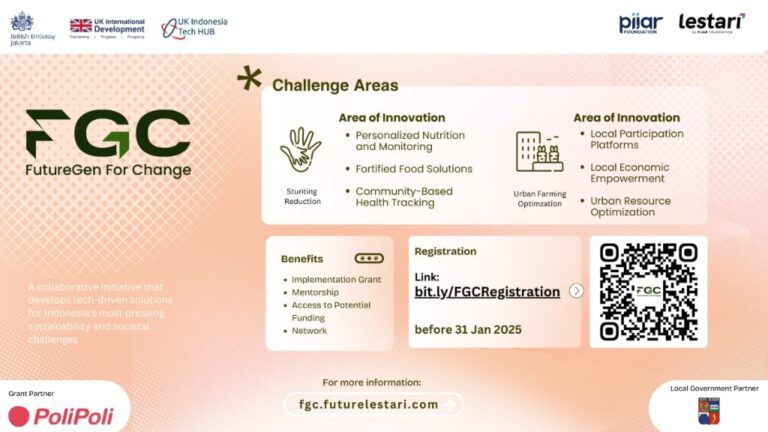 Ayo Daftar Jadi Bagian ‘FutureGen For Change’, Memajukan Pembangunan Kota Berkelanjutan