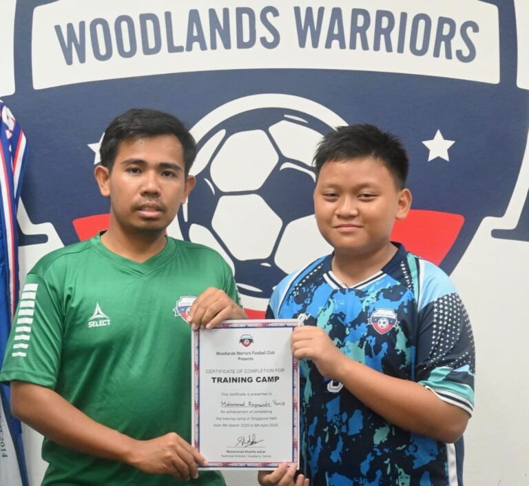 Kiper Cilik Bogor Tembus Klub Singapura dan Juarai Liga Nasional Singapura