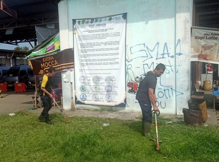 Setelah Libur Lebaran, Kater Leuwiliang dan Jajarannya Gelar Aksi Bersih-bersih