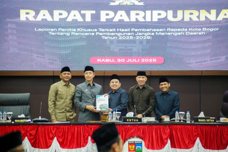 RPJMD Kota Bogor 2025–2029 Resmi Disahkan
