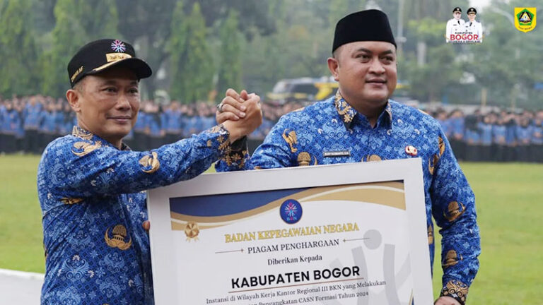 Dibawah Komando Rudy Susmanto, Pemkab Bogor Raih Penghargaan dari BKN RI