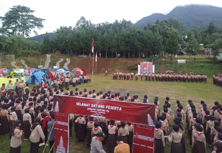 Jambore Ranting ke-8 Pramuka Tamansari Tanamkan Nasionalisme dan Kedisiplinan Sejak Dini