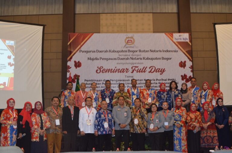 INI dan MPD Kabupaten Bogor Gelar Seminar Pembinaan dan Pengawasan Jabatan Notaris