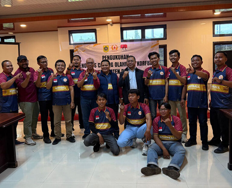 Taufik Saleh Resmi Pimpin Cabor Korfball Kabupaten Bogor