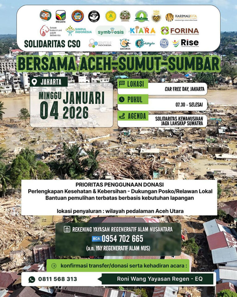 CSO Gelar Aksi Kemanusiaan Untuk Pemulihan Bencana di Sumatra