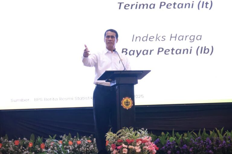 Mentan Amran: Produksi Naik, Target Serap Gabah 2026 Capai 4 Juta Ton