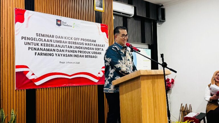 Kemendagri, Ford Foundation, dan YIB Luncurkan Pilot Project Pengolahan Limbah Berbasis Masyarakat di Parung