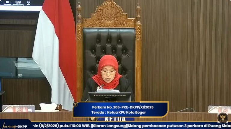 Langgar Kode Etik, Ketua KPU Kota Bogor Dipecat