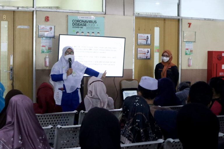 PKRS RSUD R. Moh. Noh. Nur Leuwiliang Bersama PPI Kenalkan Pencegahan Campak dan Hand Hygiene