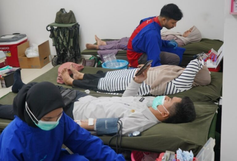 Konsisten Peduli Kemanusiaan, RSUD R. Moh Noh Nur Rutin Gelar Donor Darah
