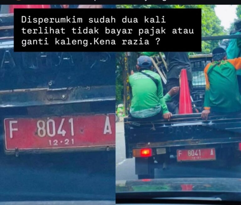 Parah, Kendaraan Dinas Diperumkim Nunggak Pajak 5 Tahun