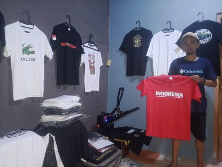 Jelang Agustusan, Usaha Kaos Sablon Diminati Pemesan Custom