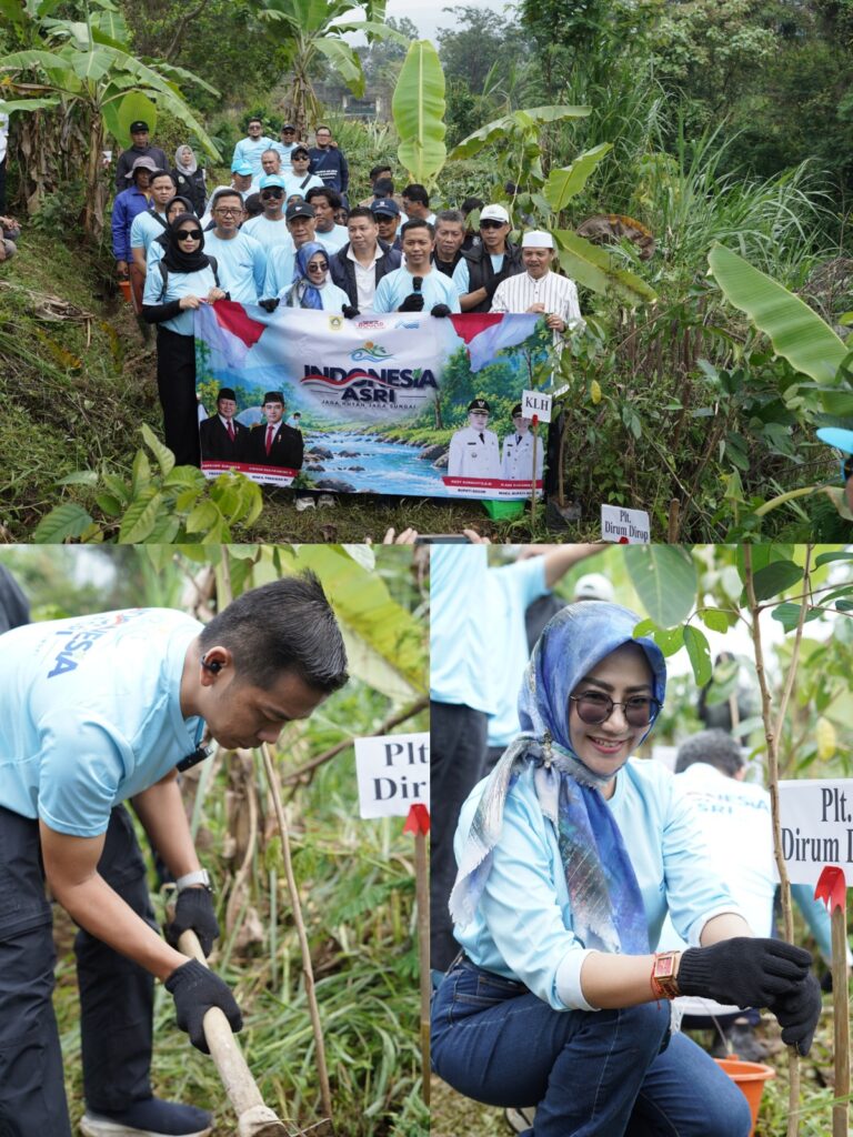 Perumda Air Minum Tirta Kahuripan Dukung Gerakan Indonesia ASRI Melalui Penanaman Pohon